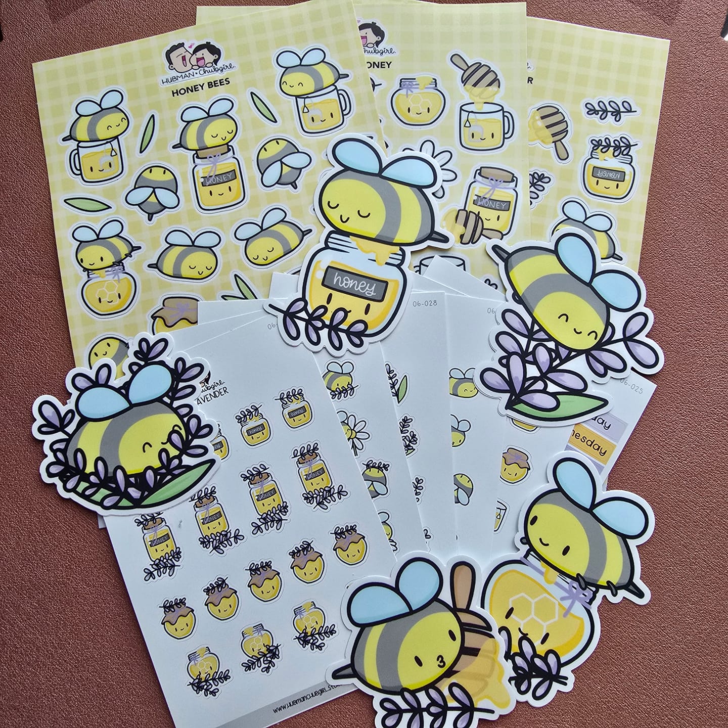 Customer photo review of Honey Lavender Sticker Set