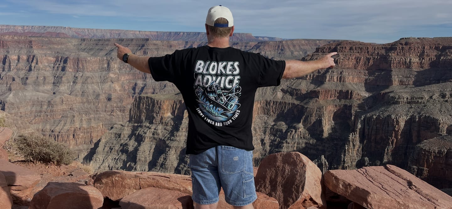 Customer photo review of Tight Lines Tee - Black