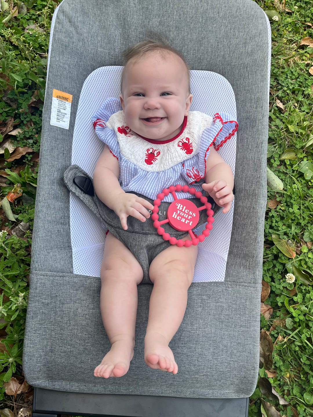 Customer photo review of Happy Teether Bless Your Heart