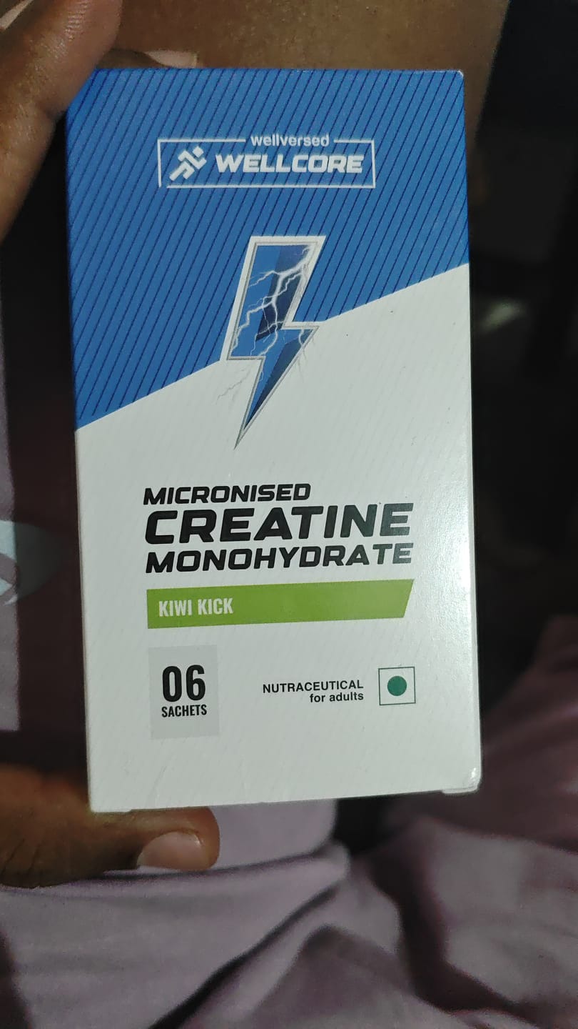 Customer photo review of Wellcore - Pure Micronised Creatine Monohydrate | Kiwi Kick (6 Sachets)