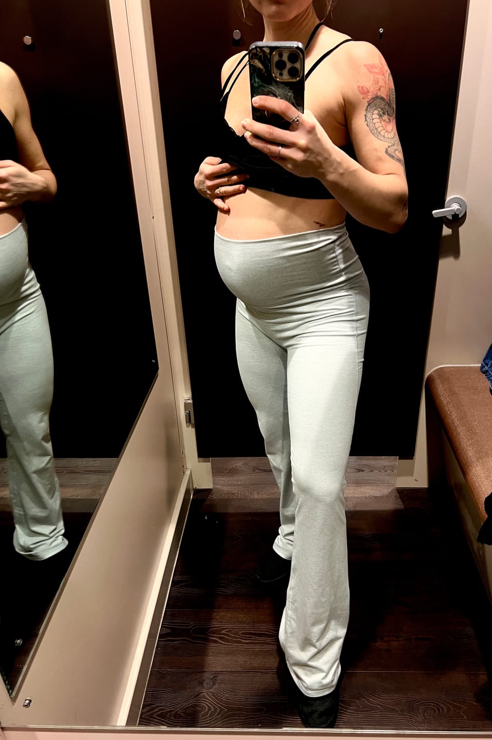 Customer photo review of W282 Flashback Foldover Flares