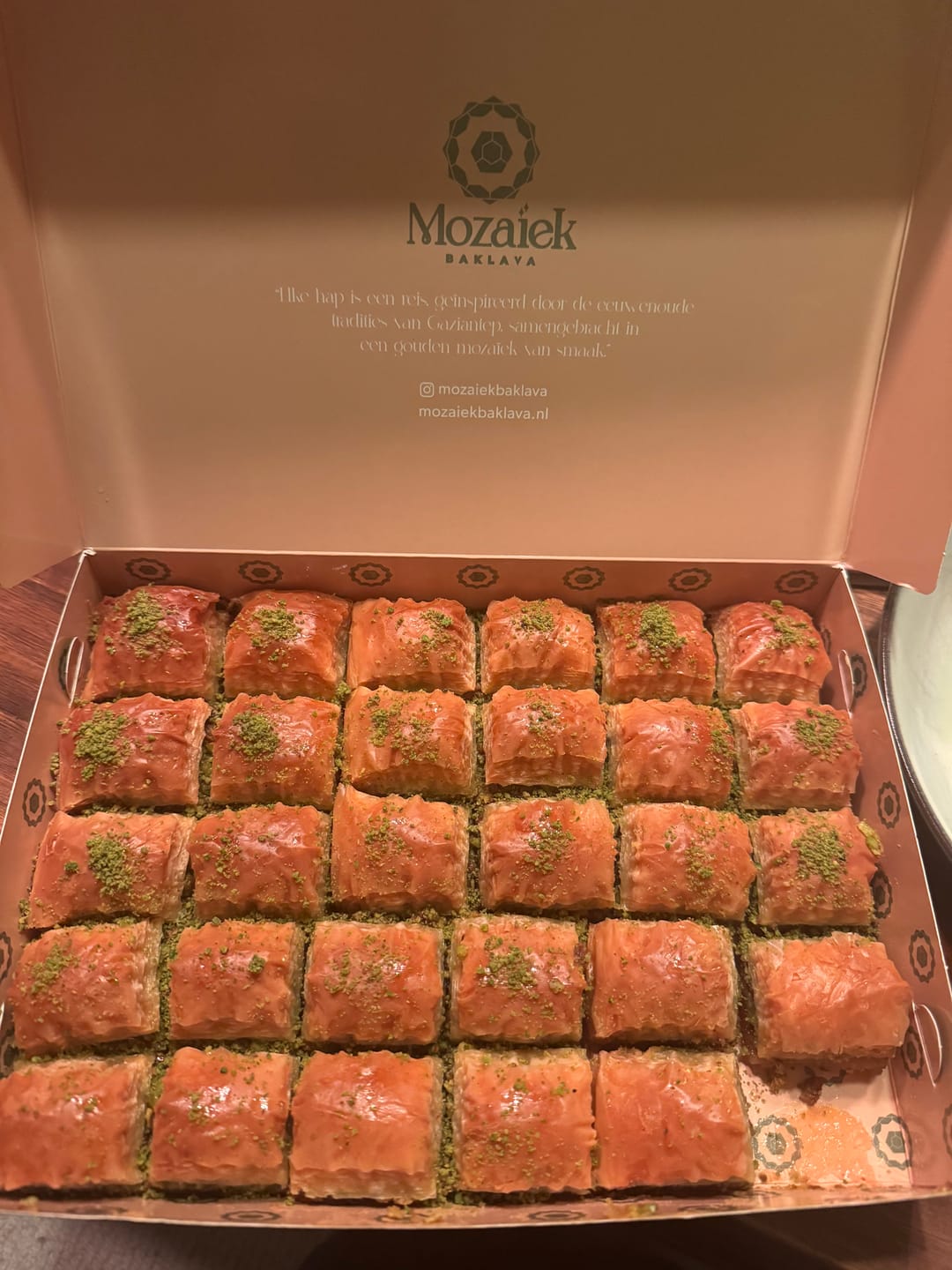 Customer photo review of Fıstıklı Baklava
