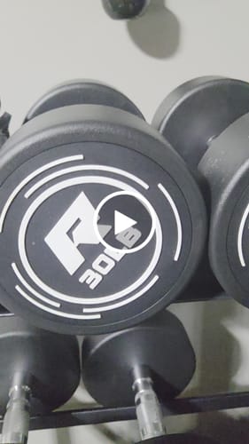 Customer video review of RitFit PVC-Coated Round Dumbbells in Pairs
