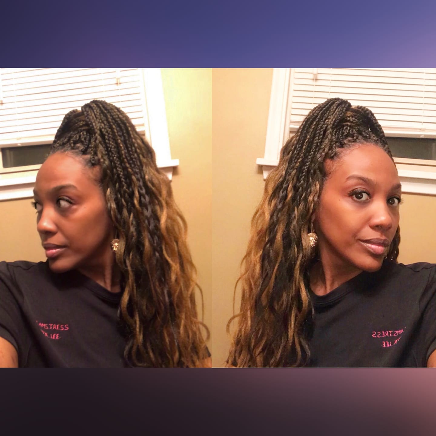 Customer photo review of Bobbi Boss Pre-Stretched Crochet Braids - OCEAN WAVE 28" 3X