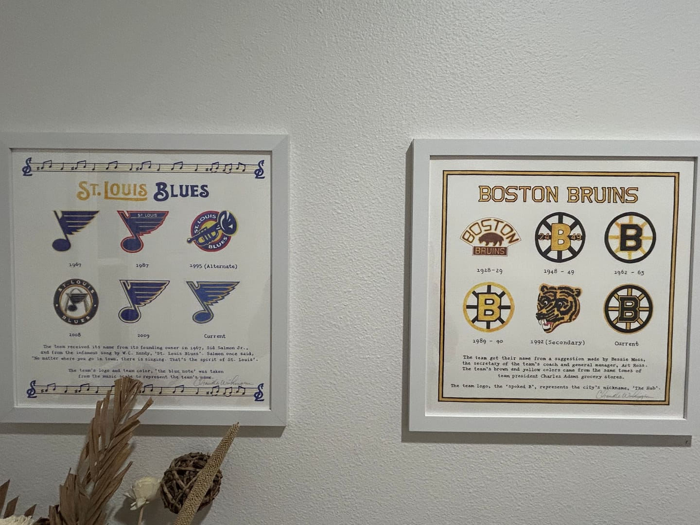Customer photo review of The Logo Evolution of the Boston Bruins