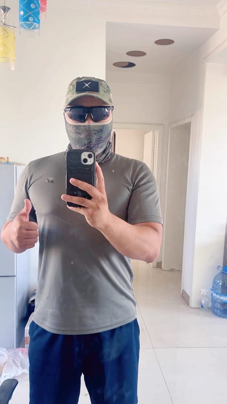 Customer photo review of Breathable Tactical Mesh Baseball Cap
