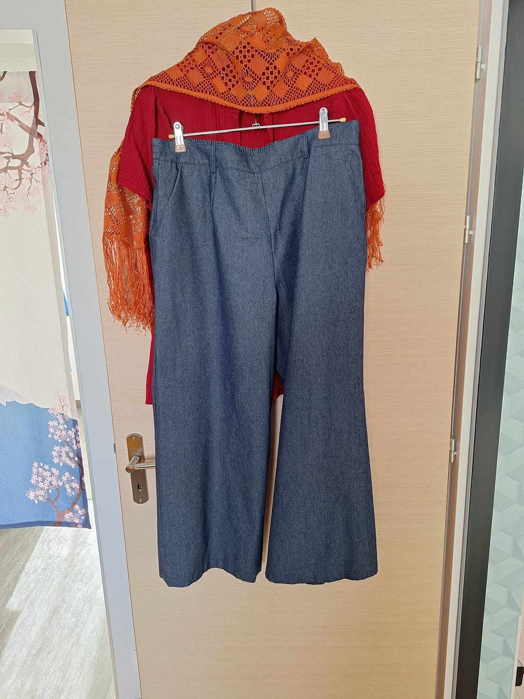 Customer photo review of Pantalon Tom - sergé marine