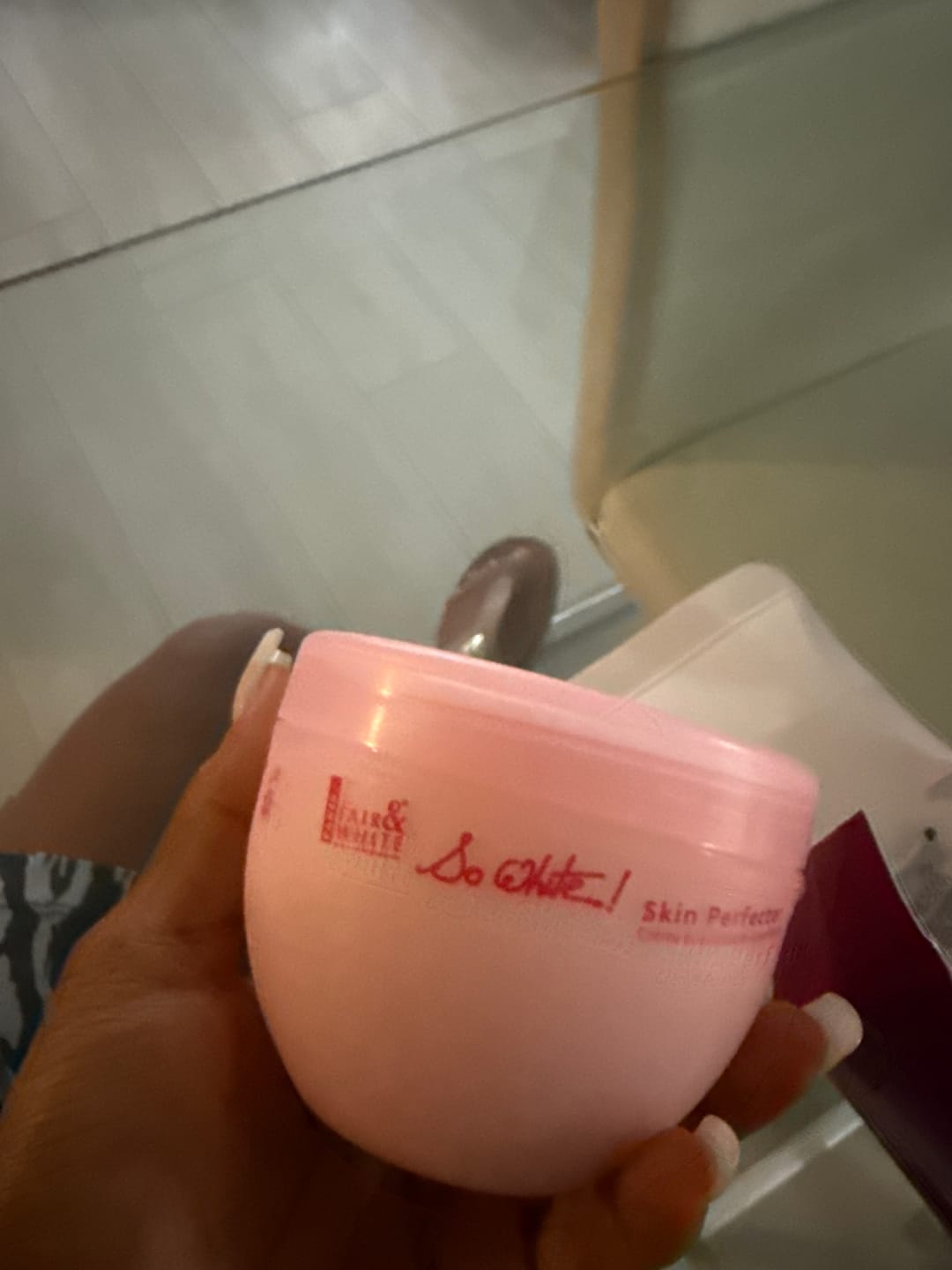 Customer photo review of Fair And White So White Skin Perfector Purifying Cream 250ml / 8.4 fl oz