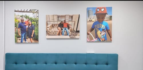 Customer photo review of 3 x A2 Canvas Combo