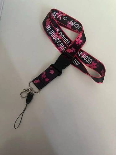 Customer photo review of Cherry Blossom Lanyard