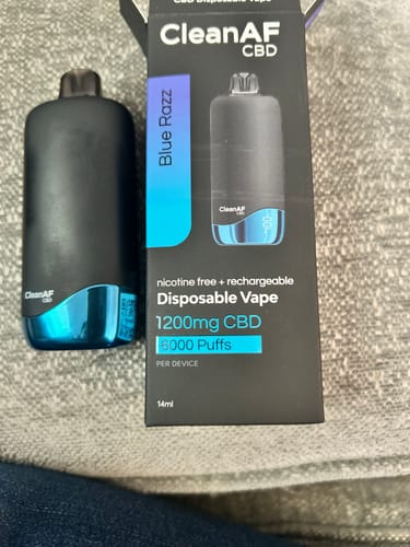 Customer photo review of Blue Razz CBD Vape