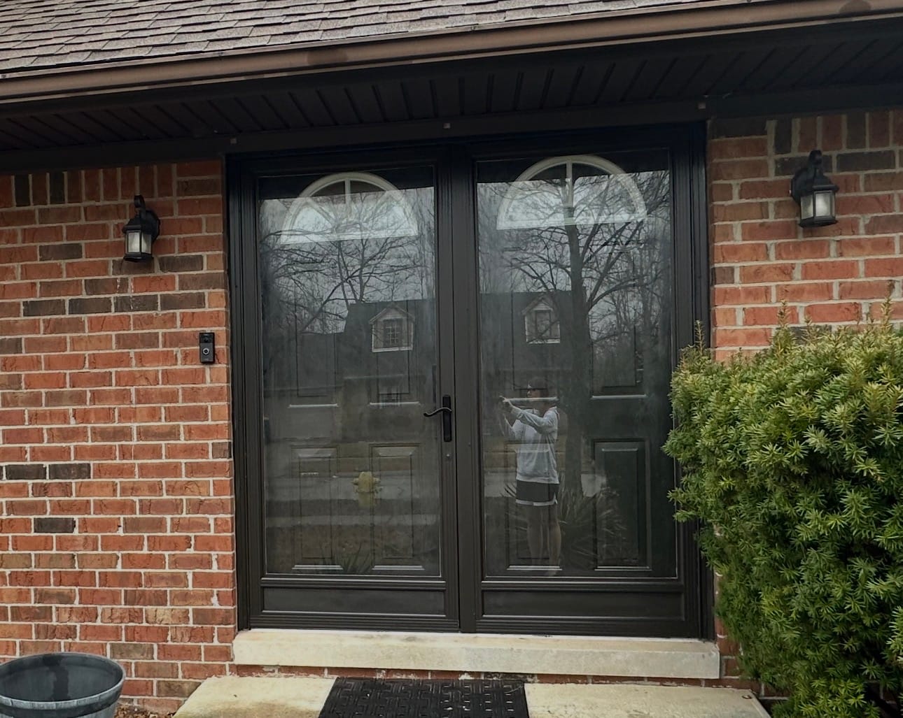 Customer photo review of Clear Sunburst Glass and Frame Kit (Fanlite)