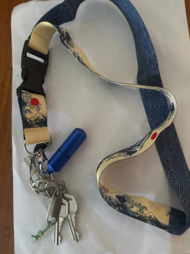 Customer photo review of Kanagawa Waves Lanyard