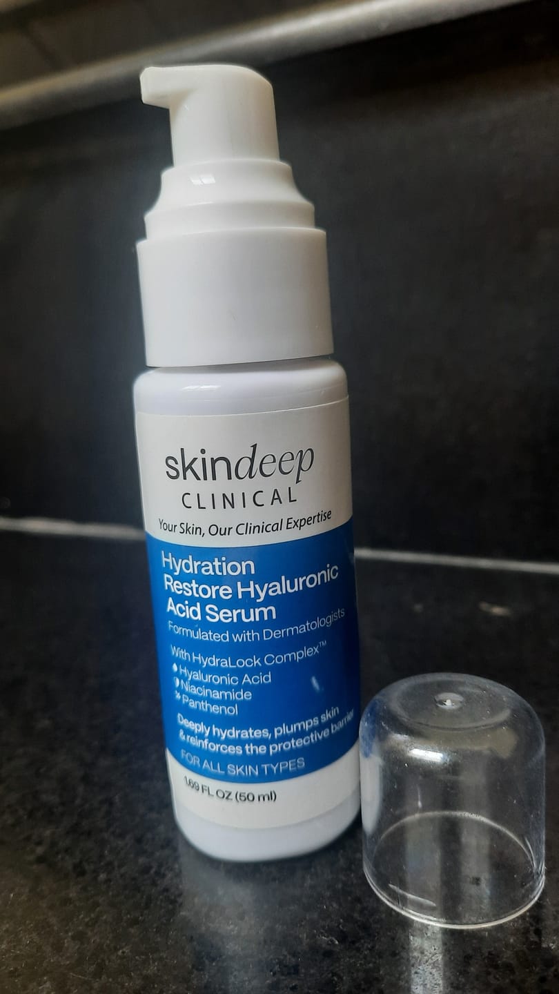 Customer photo review of Hydration Restore Hyaluronic Acid Serum