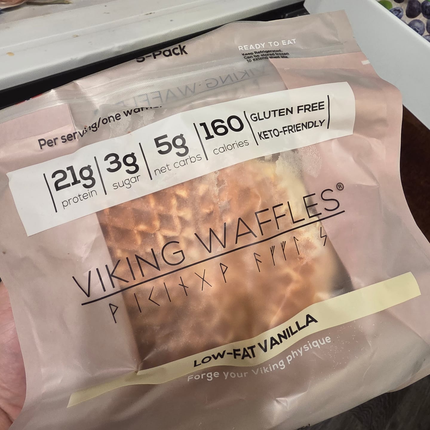 Customer photo review of Vanilla Viking Waffles (Keto Friendly)