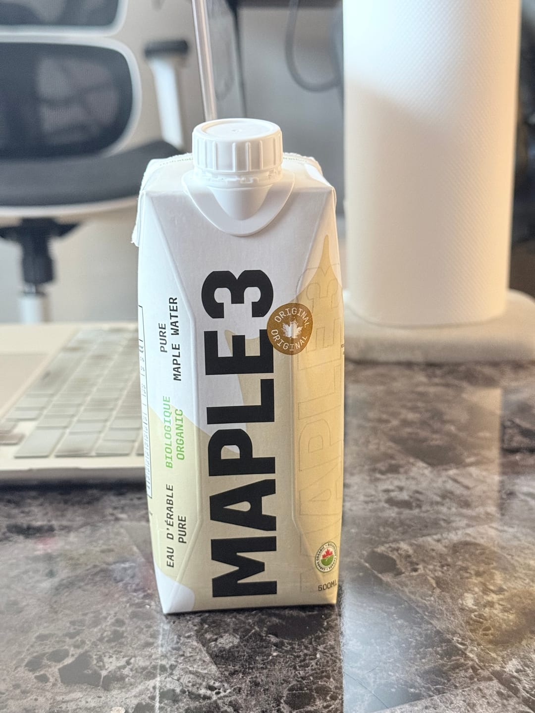 Customer photo review of Pure Organic Maple Water