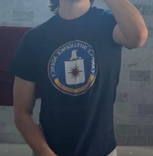 Customer photo review of CIA T-Shirt