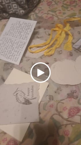 Customer video review of Monthly Artisan Card Subscription