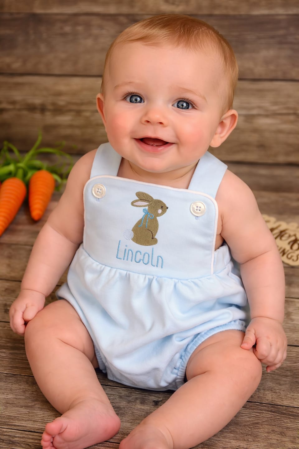 Customer photo review of Unisex Vintage Bubble Romper