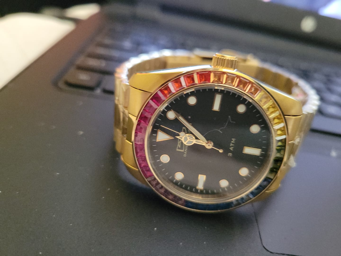 Customer photo review of Golden Spectrum Watch