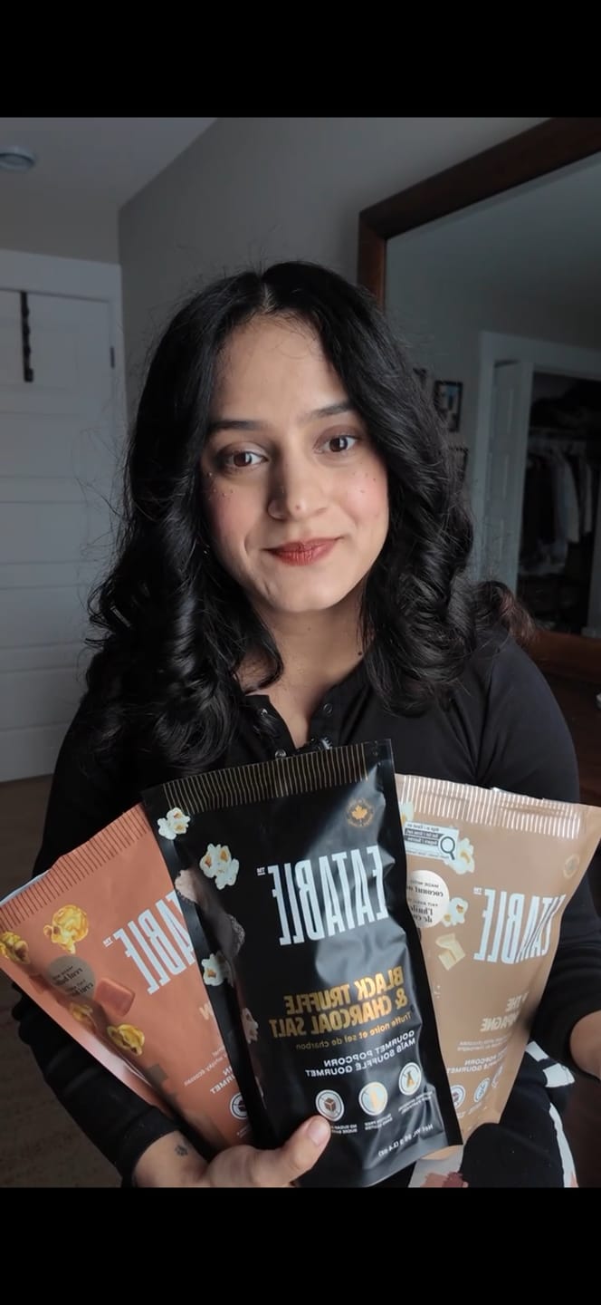 Customer photo review of Black Truffle & Charcoal Salt - Sweet & Savoury Kettle Corn