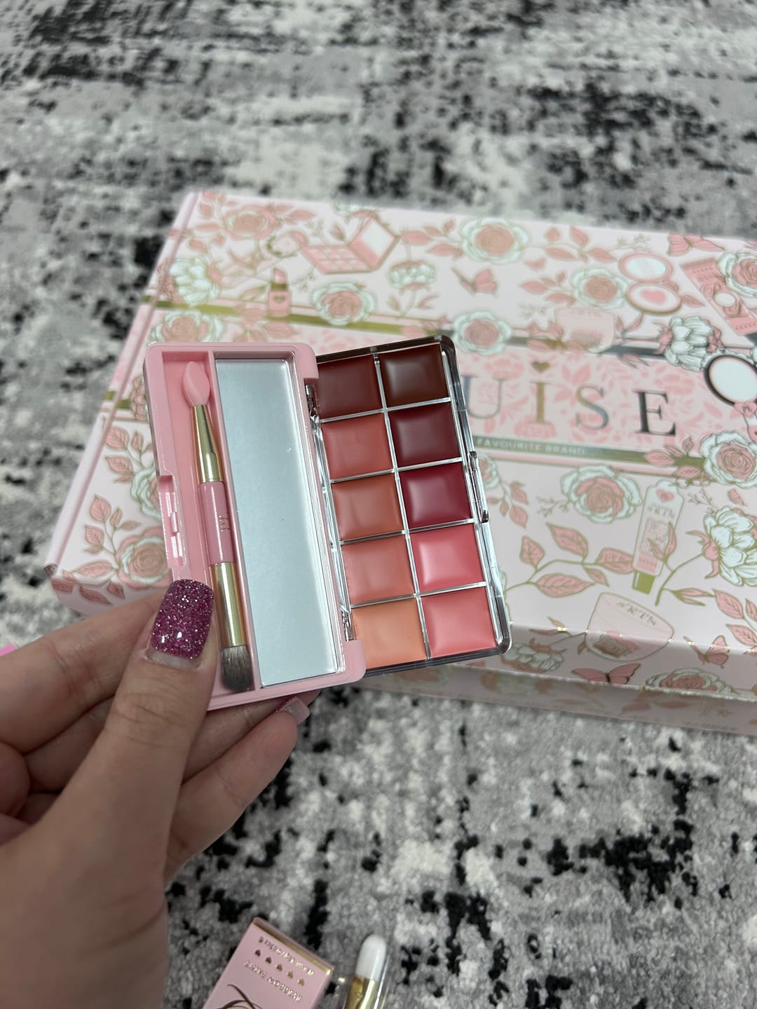 Customer photo review of P. Louise Butter Me Up Lipstick Palettes