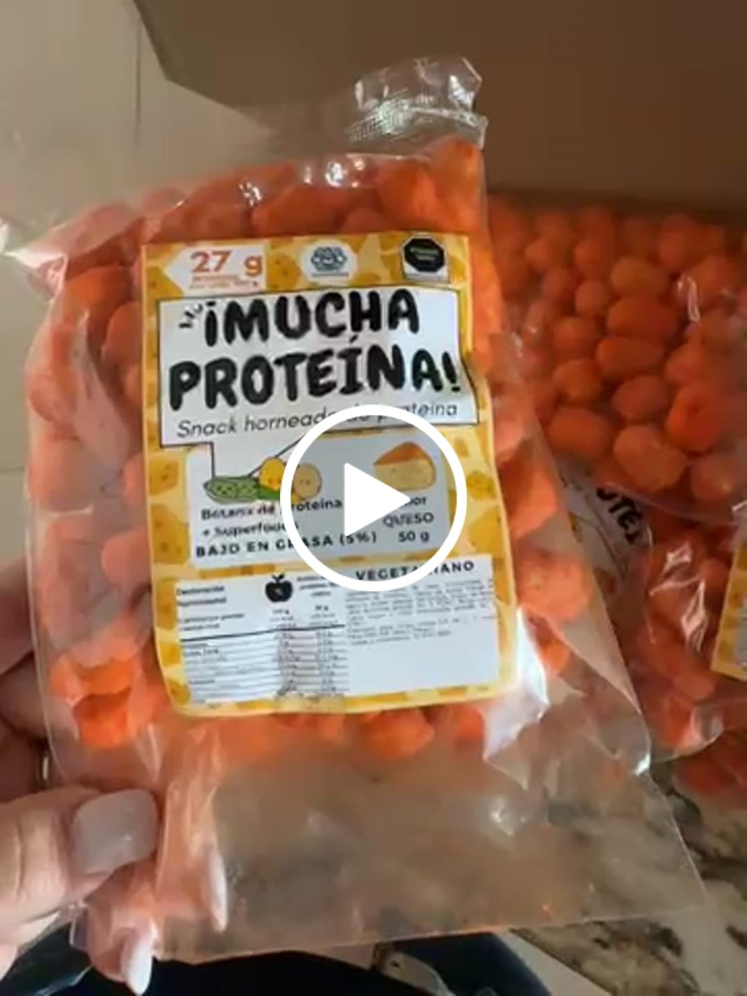 Customer video review of 12 pzas de 50 g ¡Mucha Proteína!