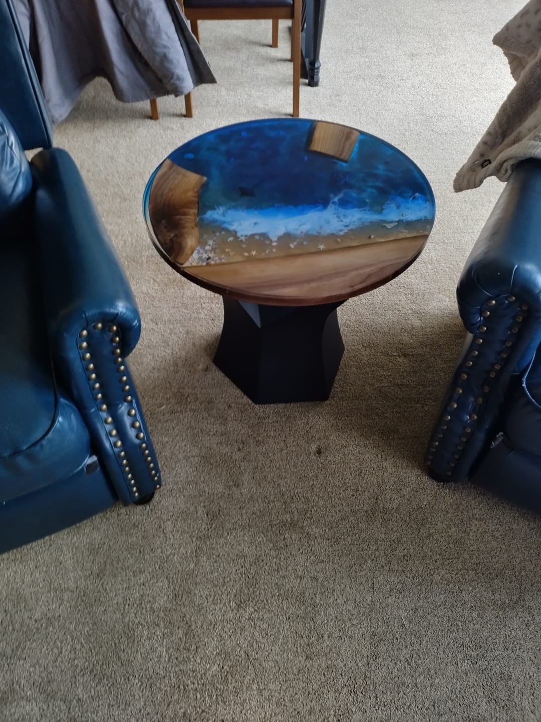 Customer photo review of End Table Legs 216 Namu Metal Modern Design