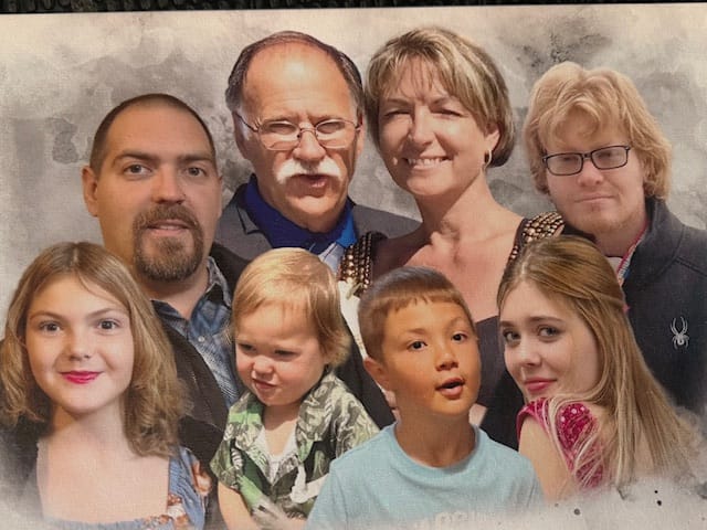 Customer photo review of Add Loved One to Photo, Family Portrait From Different Photos, Combine Photos Canvas, Christmas Gift, Memorial Gift for Dad Mom, Add Passed Away