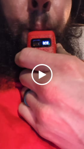 Customer video review of Adios Extrax GRANDDADDY PURPLE INDICA THCA THC-P Disposable Vape Pen 7G