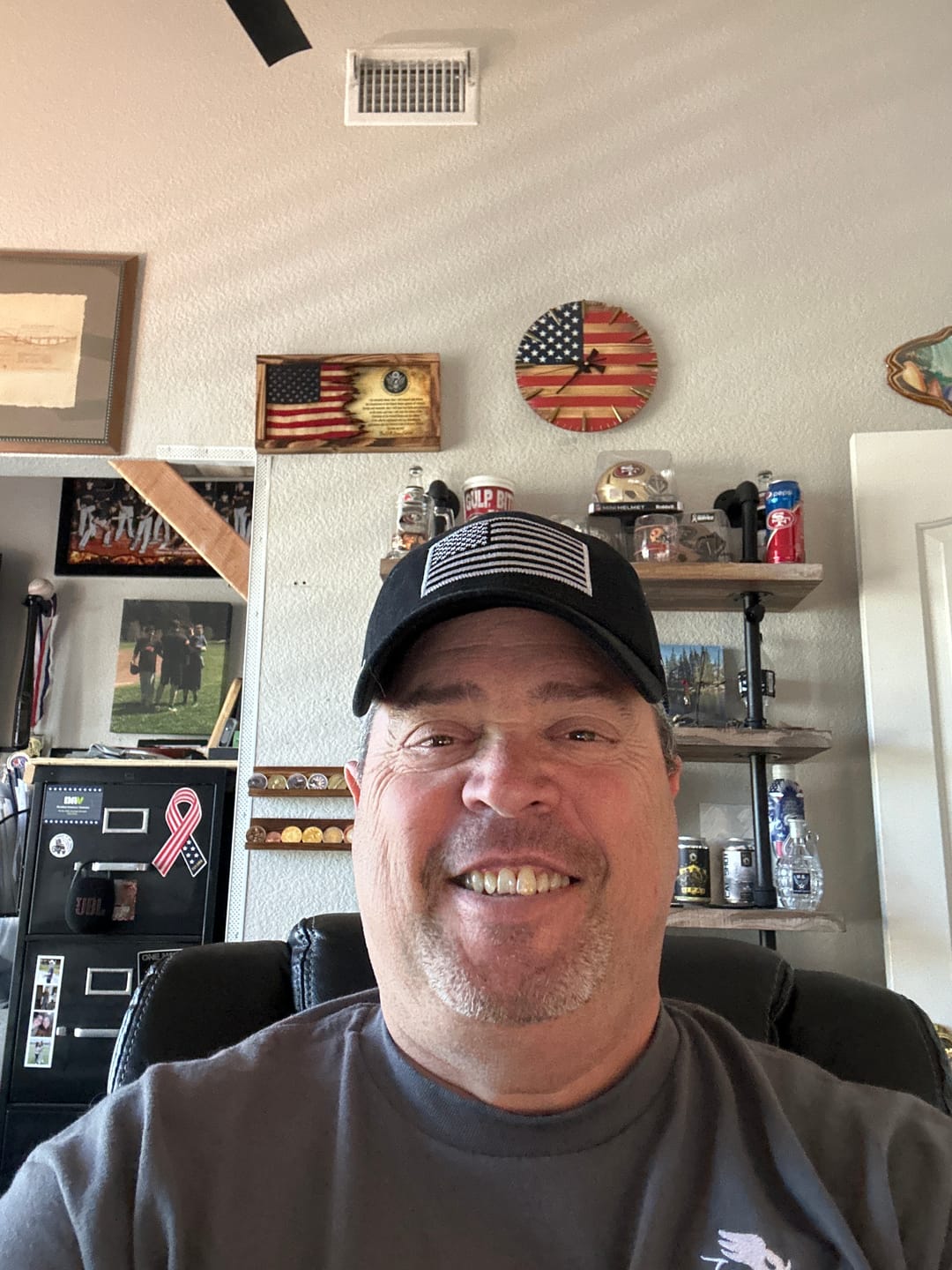 Customer photo review of America 250th Anniversary Hat – American Flag Baseball Cap 1776 - 2026 (Exclusive)