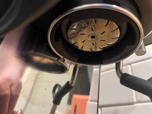 Customer photo review of High Diffusion Espresso Shower Screen - Breville