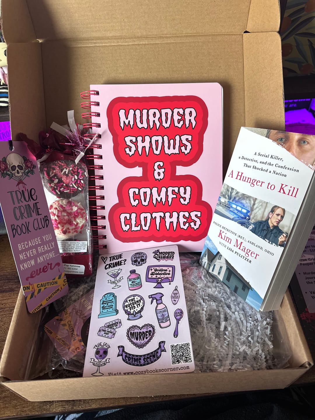 Customer photo review of Bi-monthly True Crime Book Box