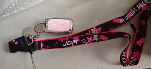 Customer photo review of Cherry Blossom Lanyard