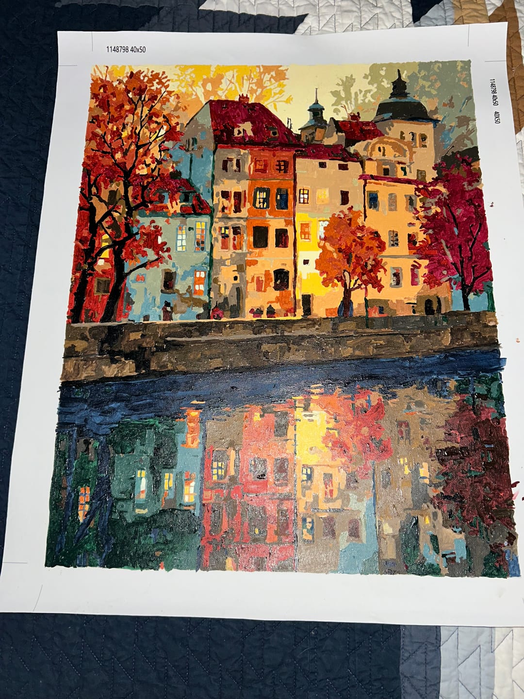 Customer photo review of Prague | Paint by Number