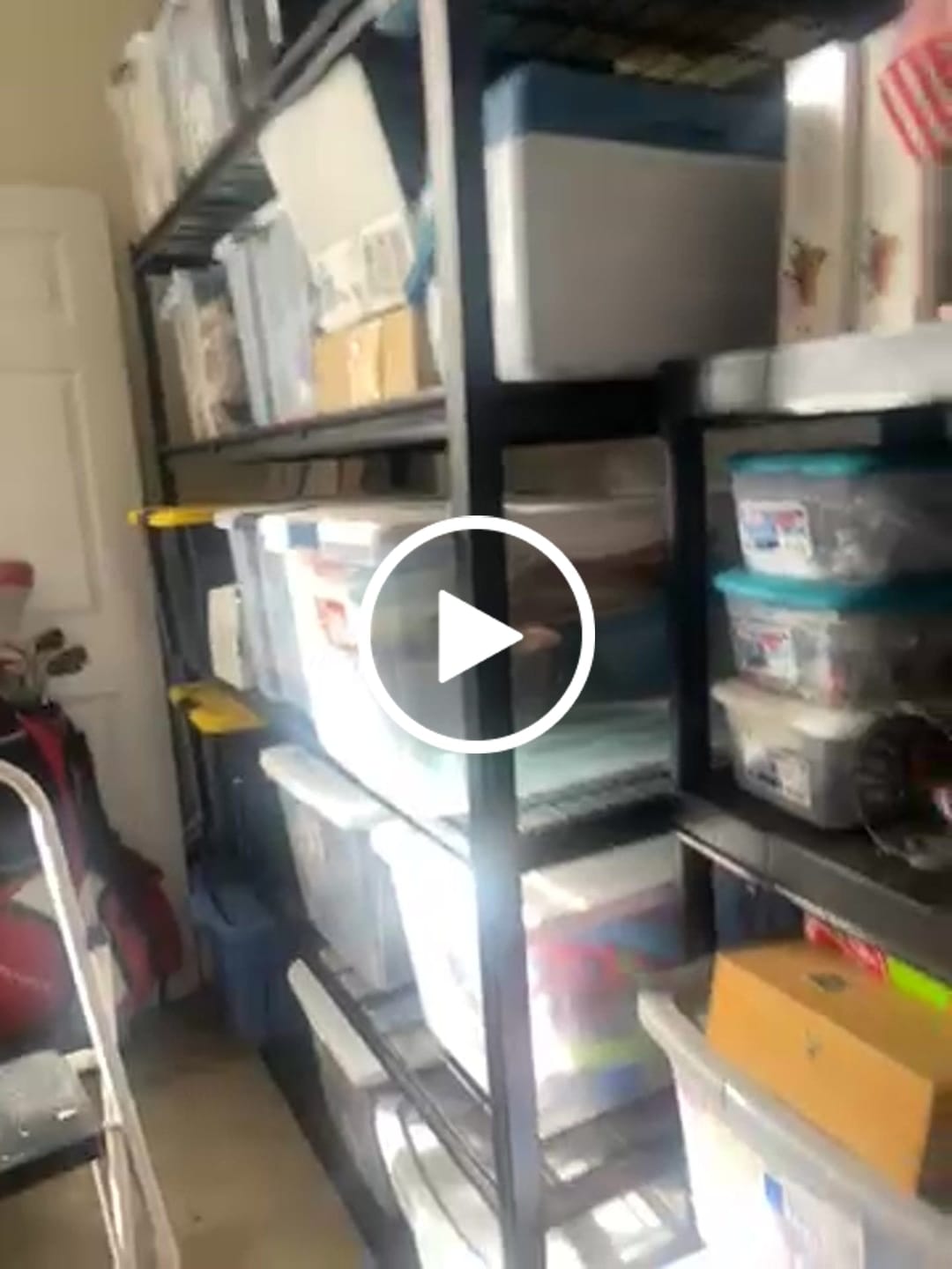 Customer video review of REIBII 60" W Heavy Duty Metal Shelving Unit, Adjustable Shelves for Storage, Rust-Proof Shelving for Garage, Industrial, Warehouse, Basement & Workshop