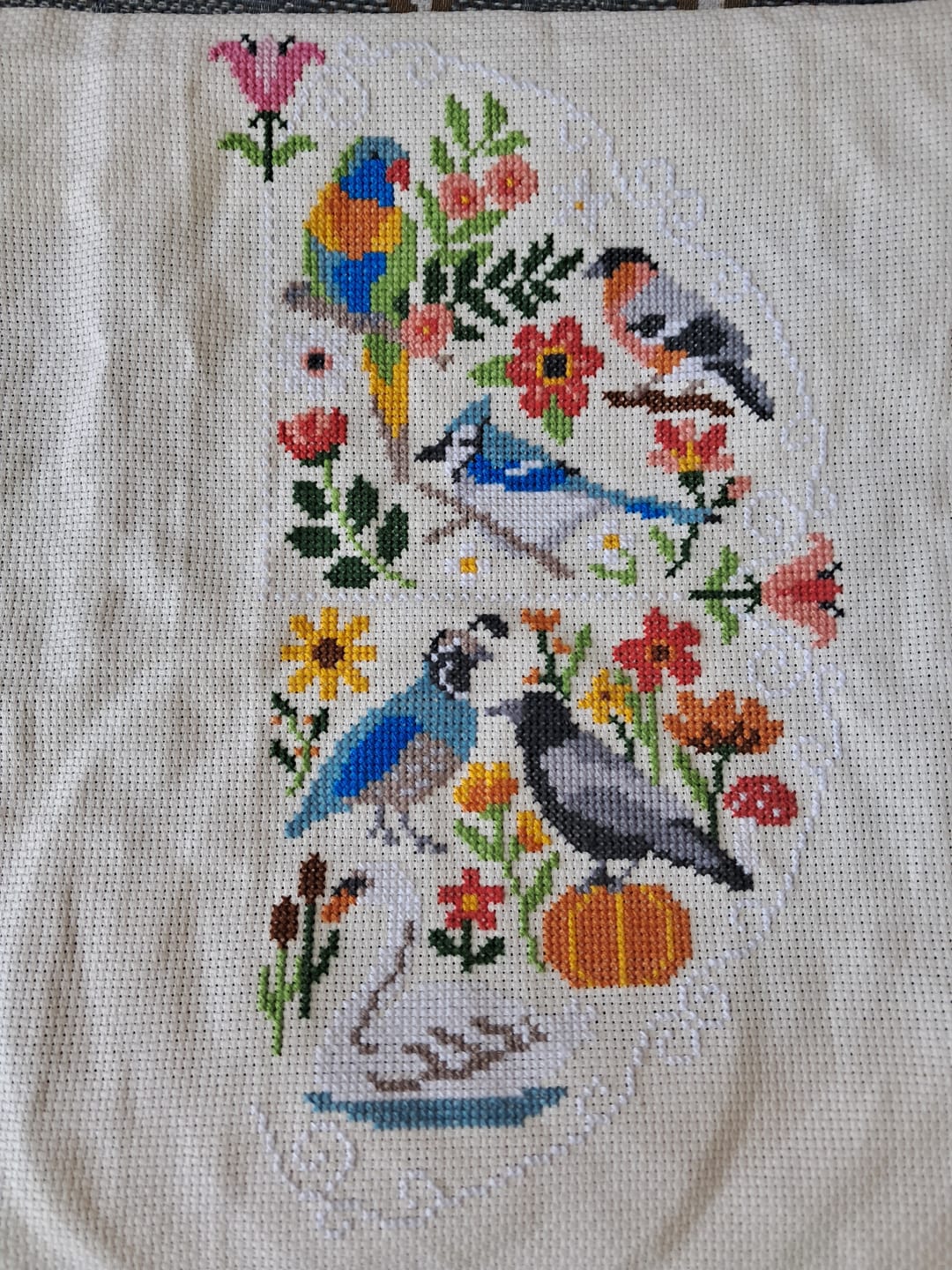 Customer photo review of Song of the Seasons - Cross Stitch Kit