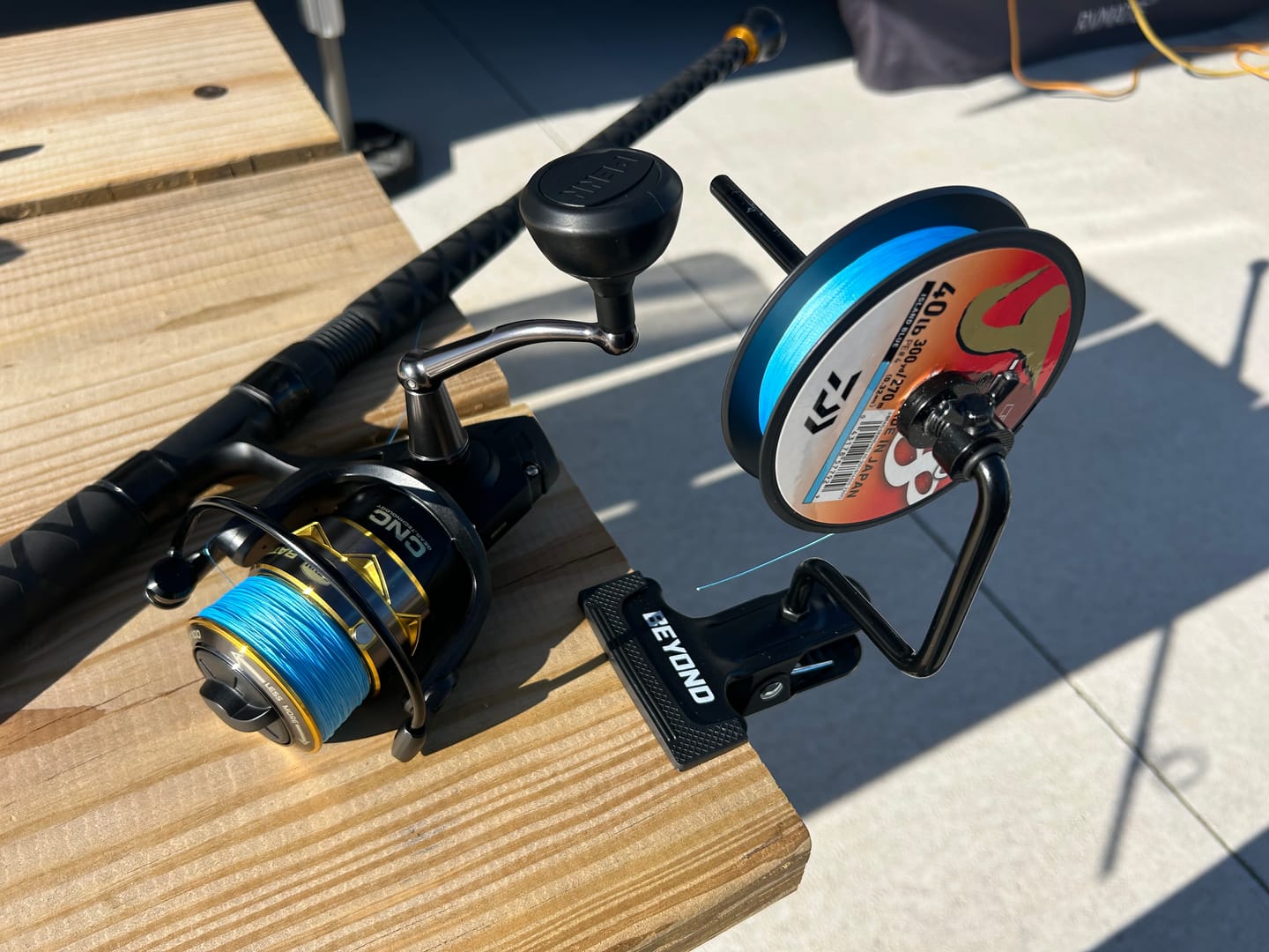 Customer photo review of Beyond Braid EZ Fishing Line Spooler