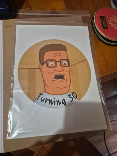 Customer photo review of 20 cm Pre-cut Circle Custom Edible Icing Image