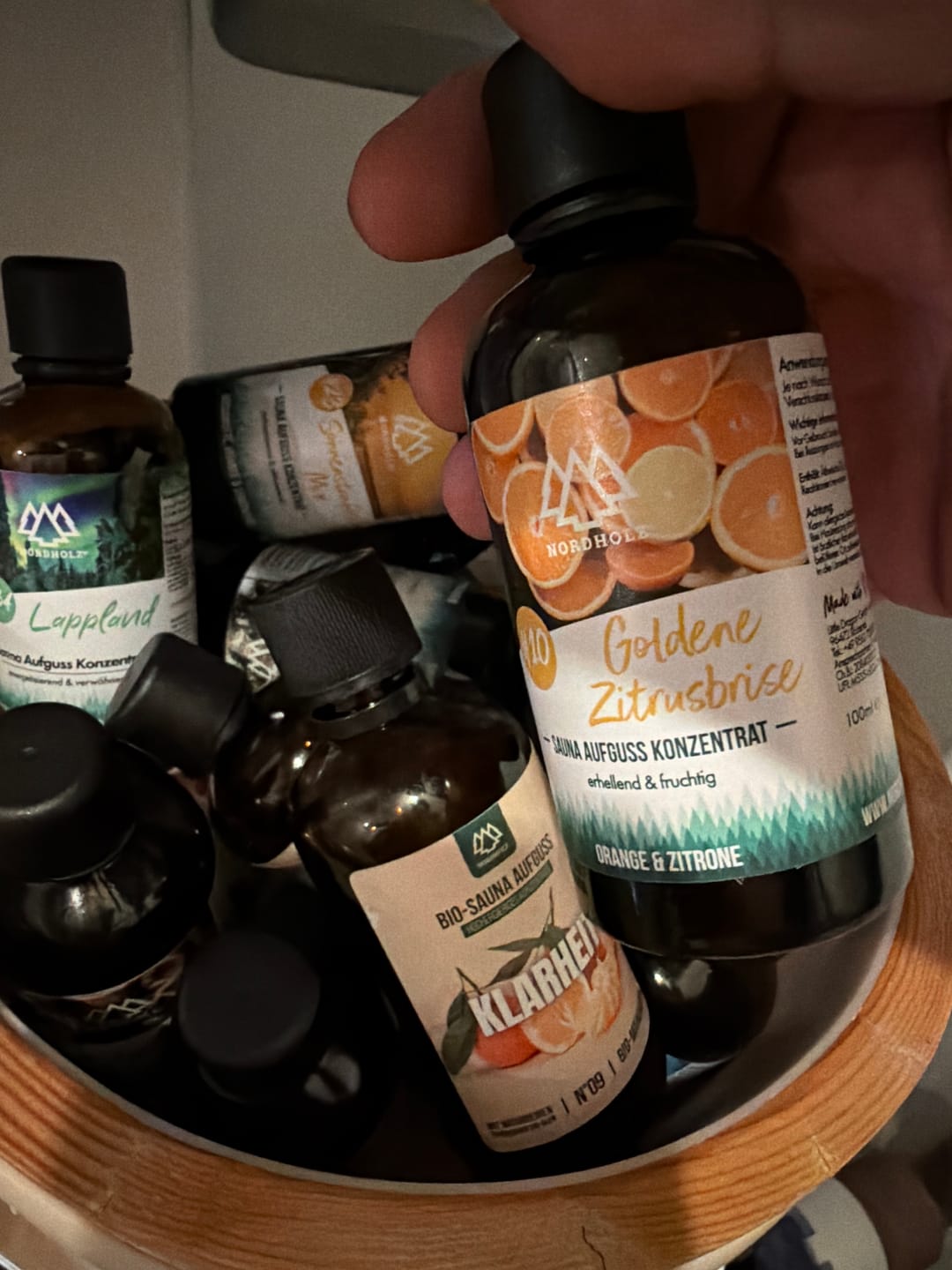 Customer photo review of Sauna Aufguss Konzentrat #23 Sonnenstrahlen-Mix