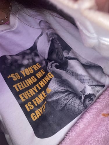 Customer photo review of Fake & Gay Crewneck