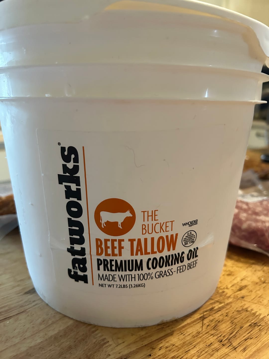 Customer photo review of The Bucket- 1 Gallon Grass Fed Tallow