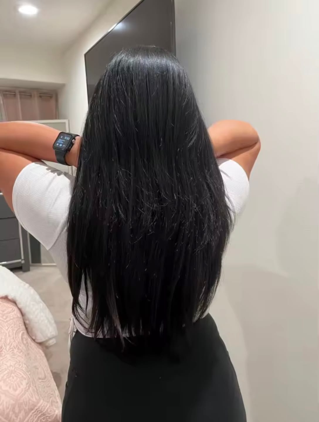 Customer photo review of Extensiones HILO INVISIBLE©️ CABELLO NATURAL 100%  (66 CM)