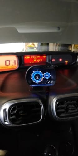 Customer photo review of Car Head Up Display OBD2 Smart Car HUD