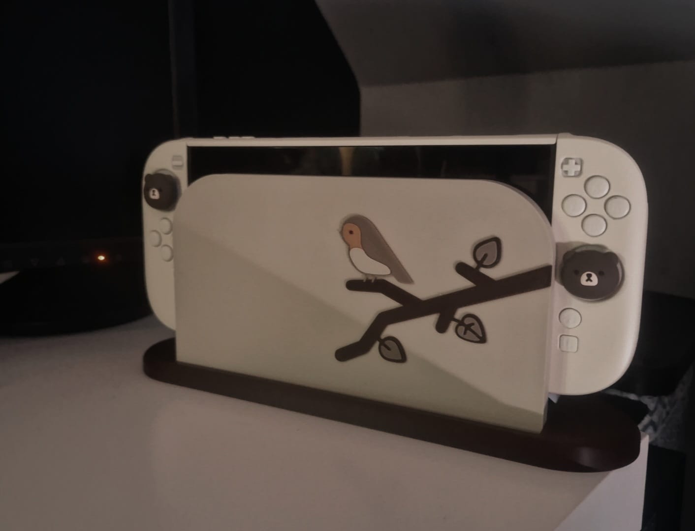 Customer photo review of Paws Dock Cover for Nintendo Switch 2 – Original Faceplate Design