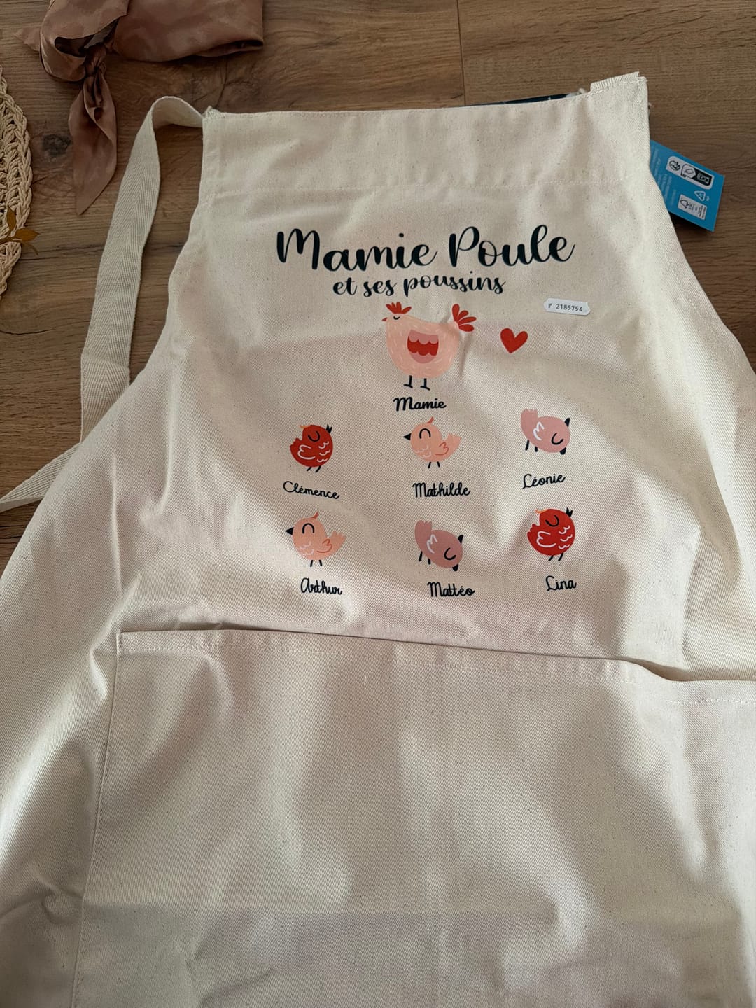 Customer photo review of Tablier - Mamie Poule