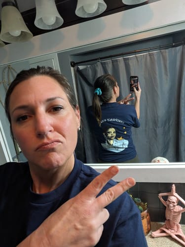 Customer photo review of Conspiracy Girlie T-Shirt