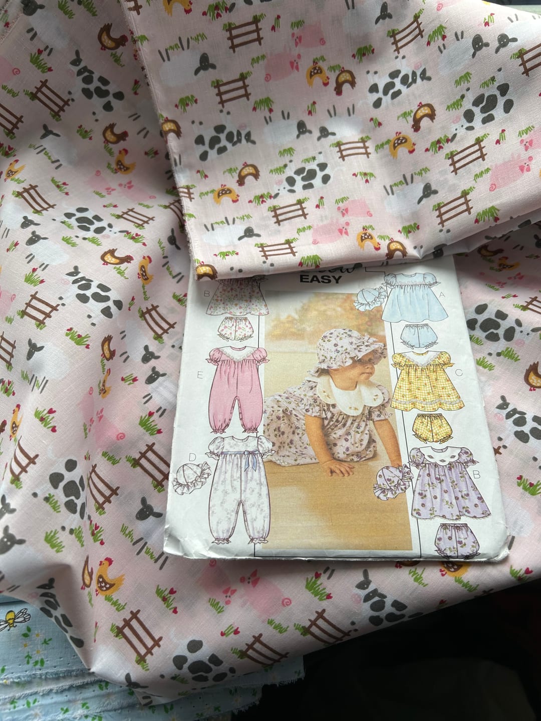 Customer photo review of Farm Animals Polycotton Fabric