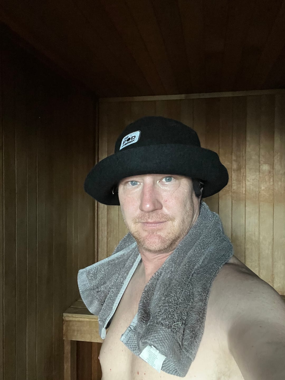 Customer photo review of Sauna Hat