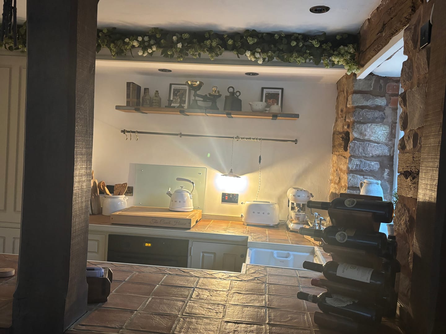 Customer photo review of Aged Brass Hanging Rail